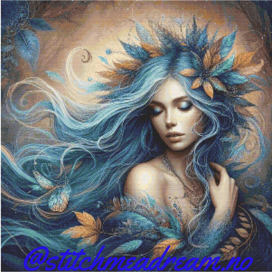 Blue fall lady - PDF.