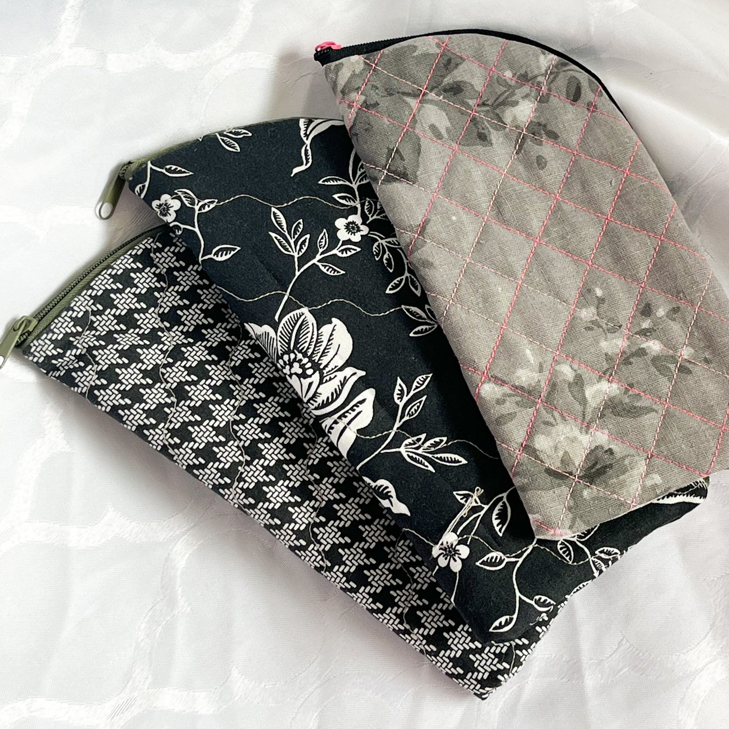 Grå/Svarte Glidelåsmapper