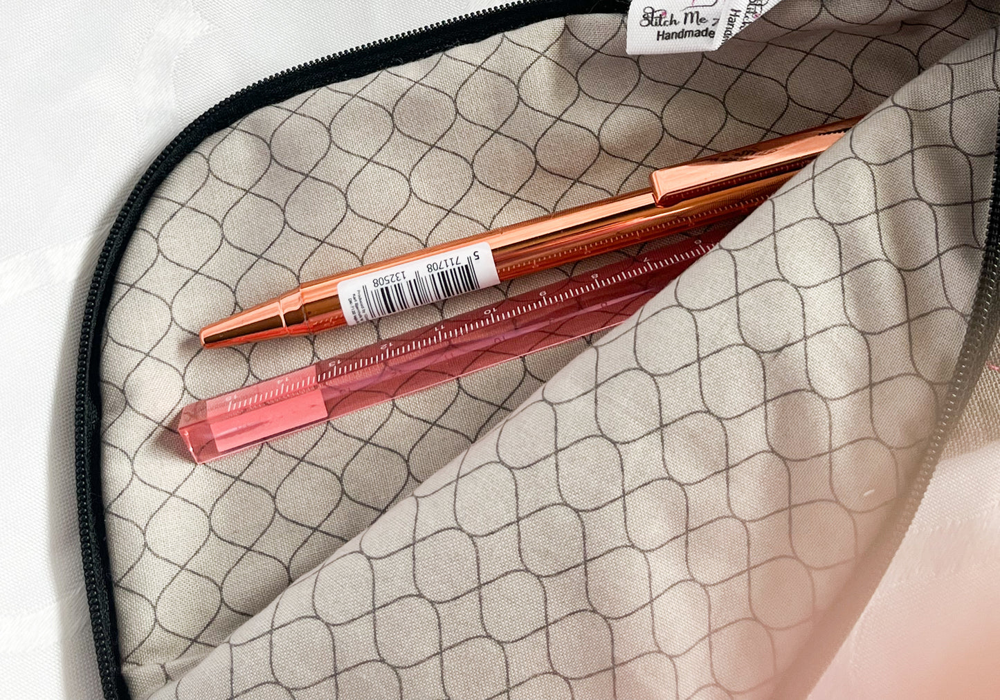 Grå/Svarte Glidelåsmapper