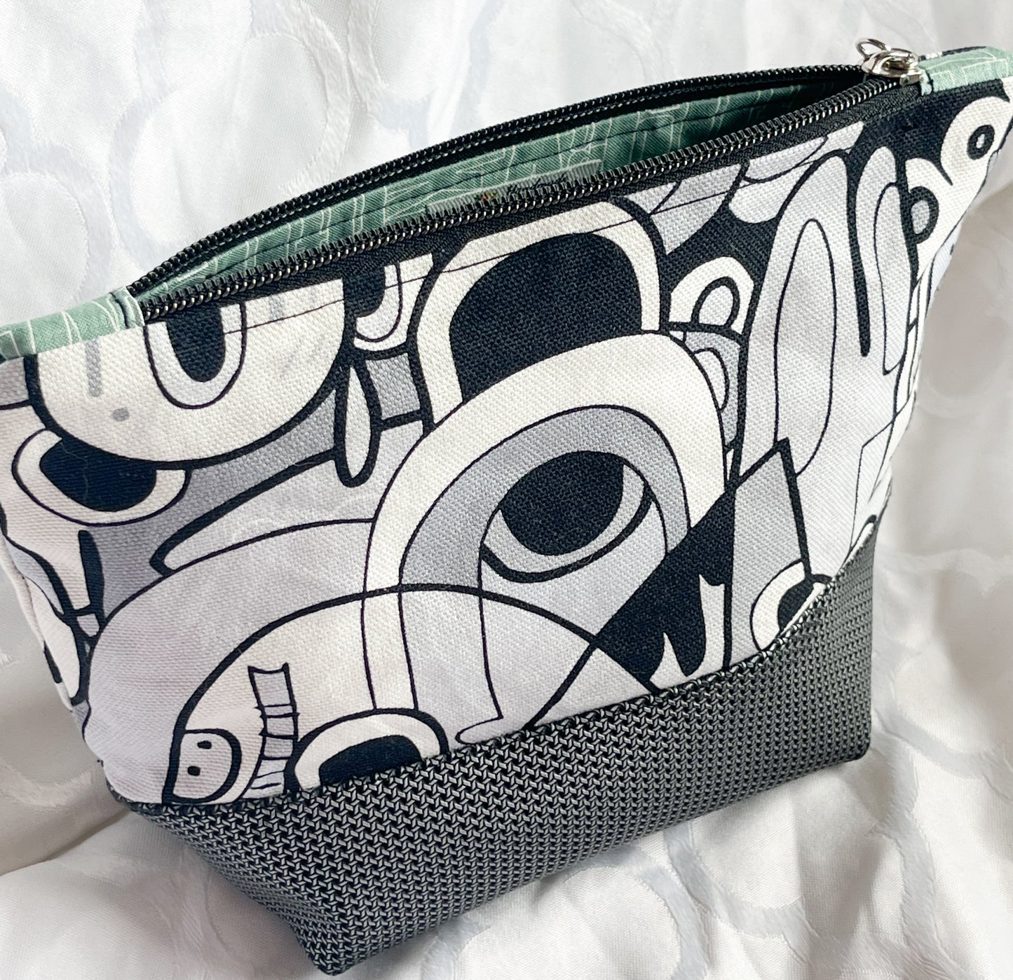 Toalettmappe Cartoon/Grå