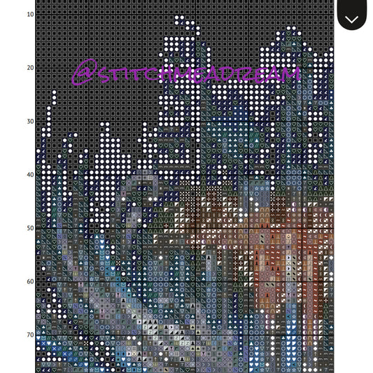 City lady in blue - Fantasy