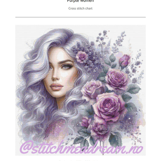 Purple women - watercolours