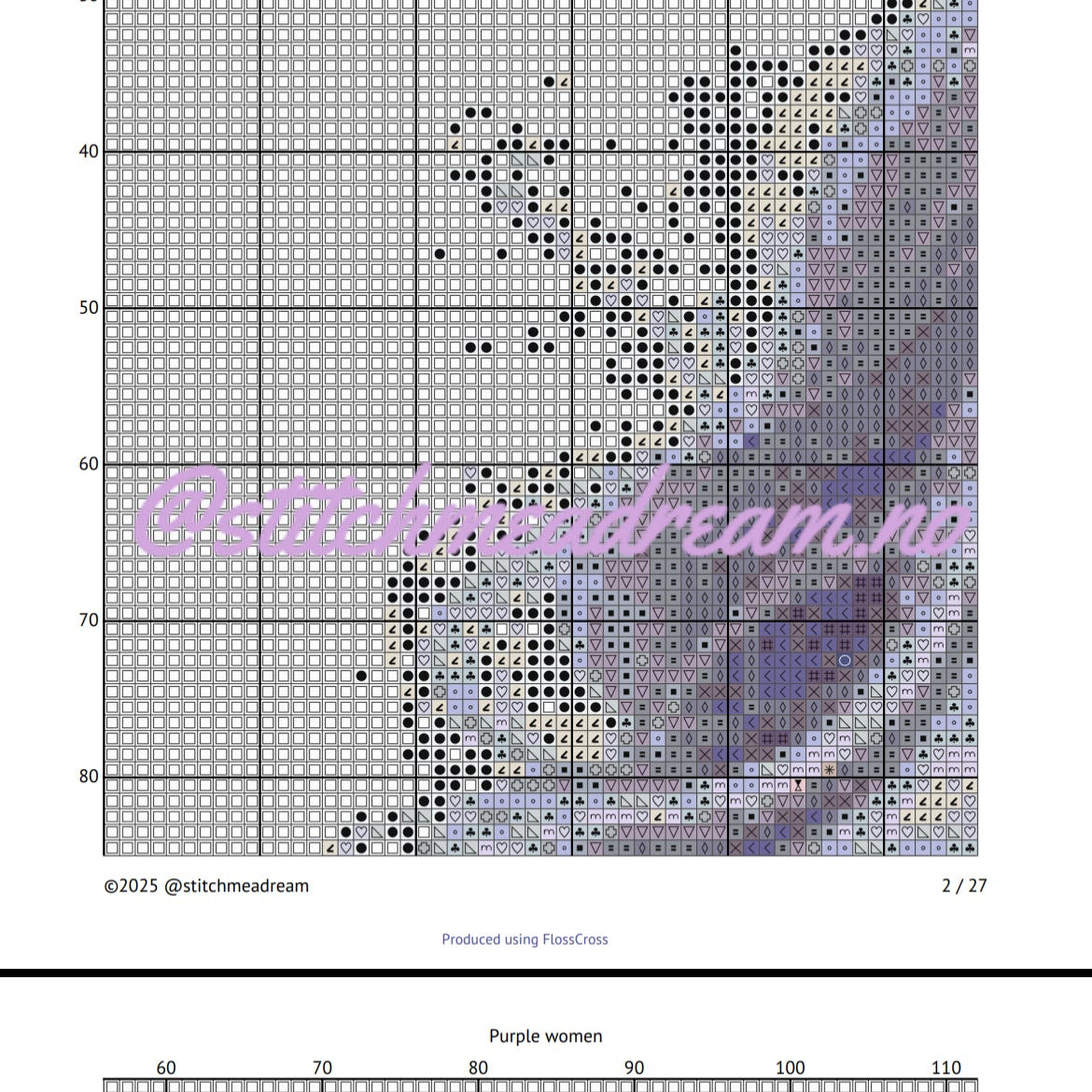 Purple women - watercolours