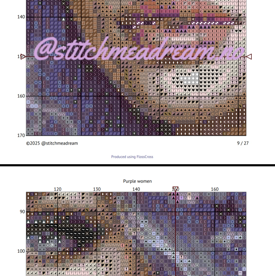 Purple women - watercolours